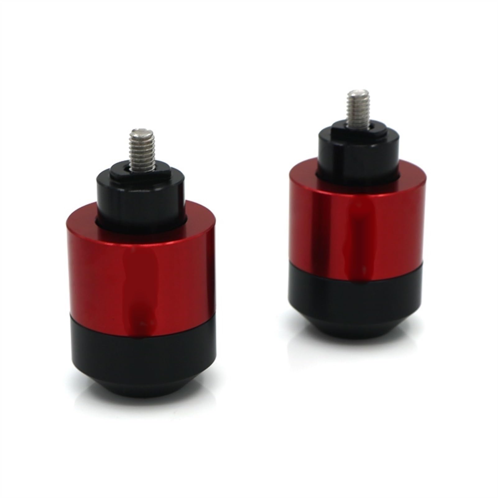 Contrapesos de manillar anticaída y puños de goma para moto Honda CB650F roja 1