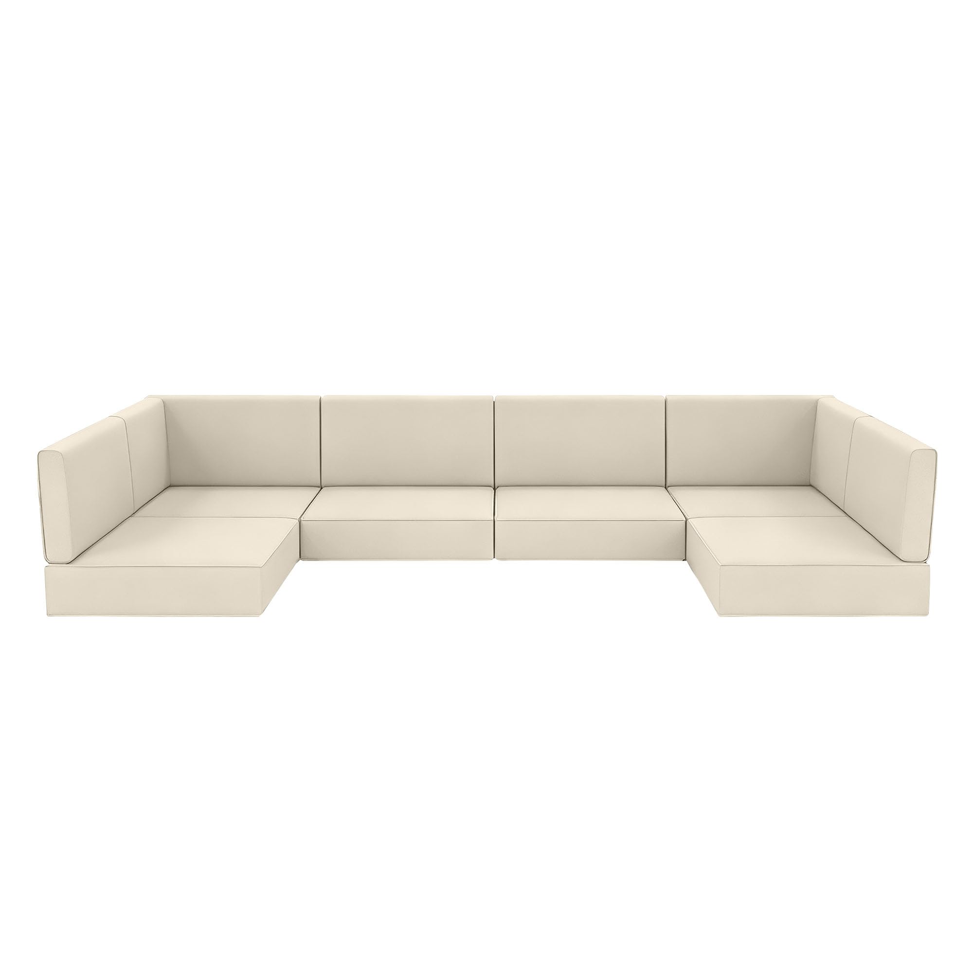 outdoor replacement cushions for patio furniture, 6 piece outdoor sectional cushions?waterproof and fade-resistant patio furniture cushion fits 6-seat sectional rattan conversation set (beige. incomplete )