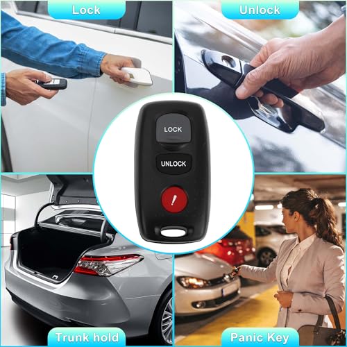 Llave de transpondedor KPU41794 de 315 MHz para Mazda 3 con chip 63 80 y 3 botones en juego de 2 3