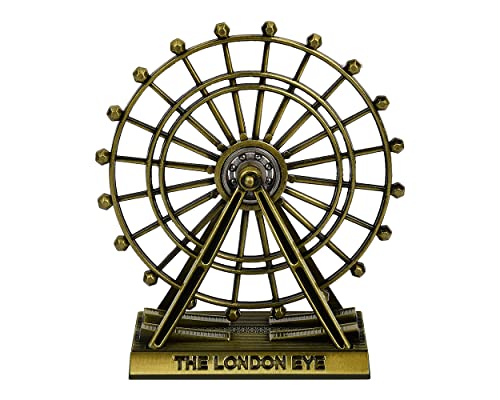 DS. DISTINCTIVE STYLE London Souvenirs Ferris Wheel Decor Rotatable London Eye Metallic Figurine...