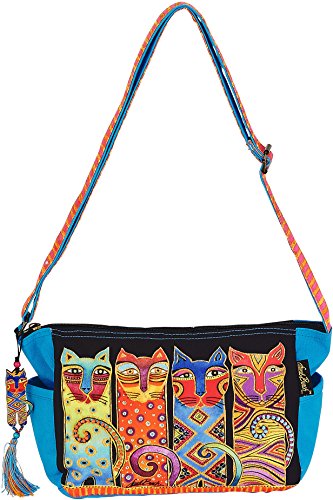 Bolso Tote Laurel Burch Feline Clan Crossbody miniatura 1