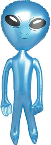 Decoración inflable de juguete de alienígena marciano azul de 2 pies Rhode Island Novelty