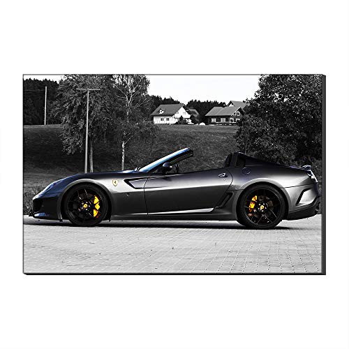 Ferrari - Lienzo decorativo para pared, diseño de coche deportivo de cinco vendedores 50 x 70 cm