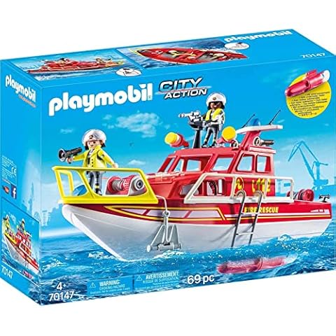 PLAYMOBIL City Action 70147 Feuerlöschboot, Ab 4 Jahren Cover
