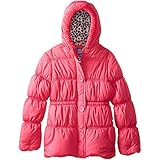 Pink Platinum Big Girls' Faux Button-Placket Puffer Jacket