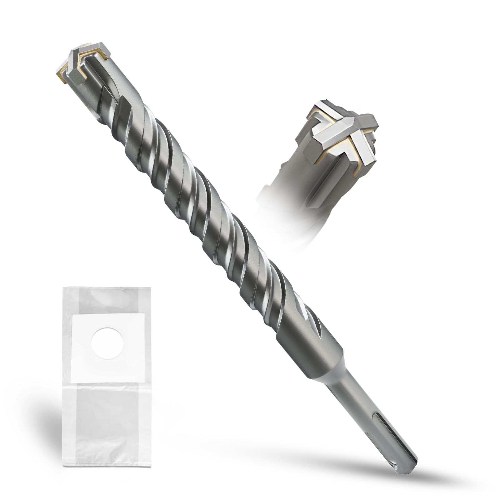 METOTY SDS Plus Bohrer 20mm×210mm，Steinbohrer,Hammerbohrer,Betonbohrer,Für Stein,Beton,Naturstein,Ziegelmauer