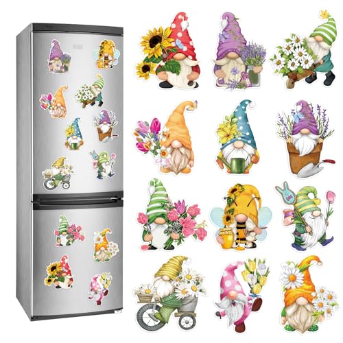 Imanes decorativos para refrigerador Whaline 12 piezas