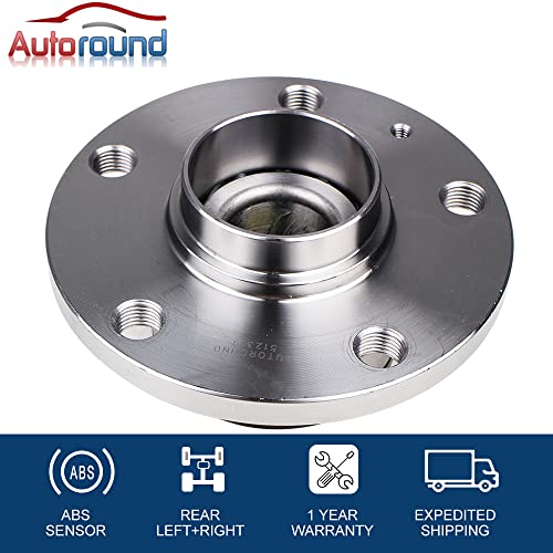 Autoround 512319 Fwd Wheel Hub And Bearing Assembly Compatible With 12-19 Vw Beetle, 05-18 Vw Jetta Passat Cc Eos W/Abs #TOP1