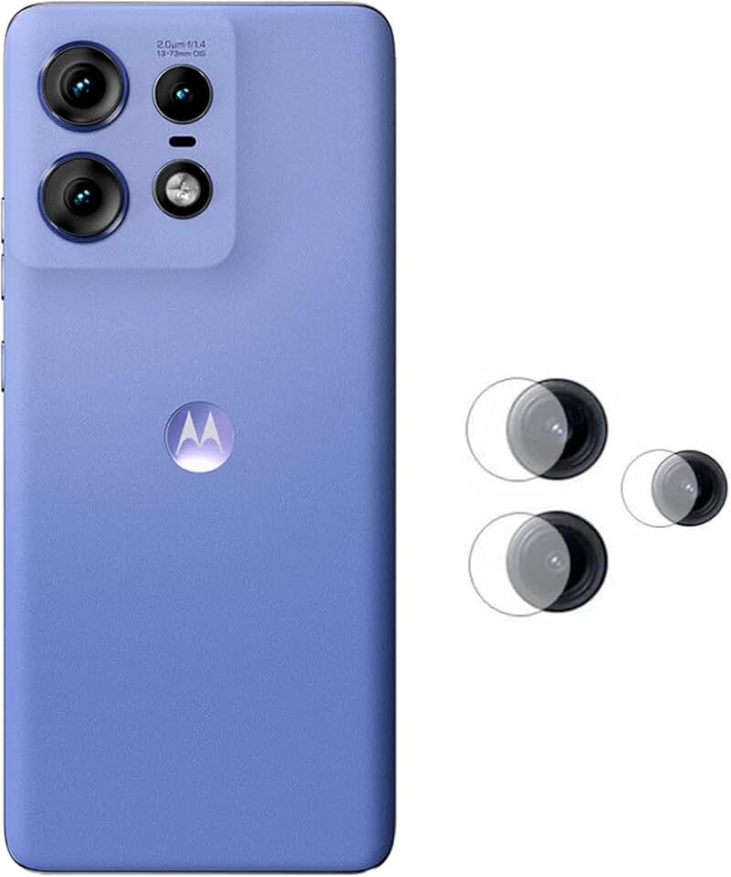Kit 2x Películas Lente Câmera Compatível com Motorola Edge 50 Pro