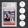 Trump Trading Card - Donald Trump Collectibles with Acrylic Base, GEM Mint 10 Rated, Iconic 2024 Political Memorabilia Gifts (Card with Base)