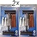 BENSON 2 x Notfall Autoreifen Reparaturset 9-teiliges Flickzeug als Pannenhilfe für Reifenreparatur - 2er Pack