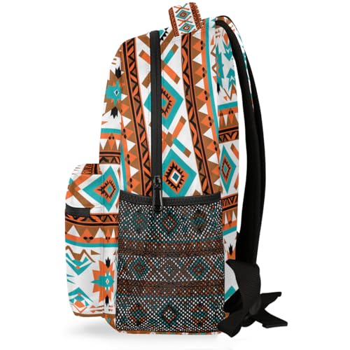 Geometric Ethnic Aztec Print Backpack for Kids Women Men School Backpacks Girls Boys Adults Bookbag Laptop Computer Back Pack Casual Daypack3
