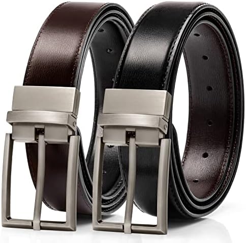 Reversible Mens Leather Ratchet Designer Belt