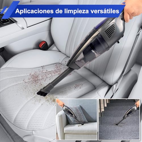 Akitas U10A 2 en 1 Aspiradora sin Cable Aspiradora de Mano Ligero 22.2v 150W Batería de Litio Recargable Bueno para alfombras, Pelo de Mascotas - imagen 3