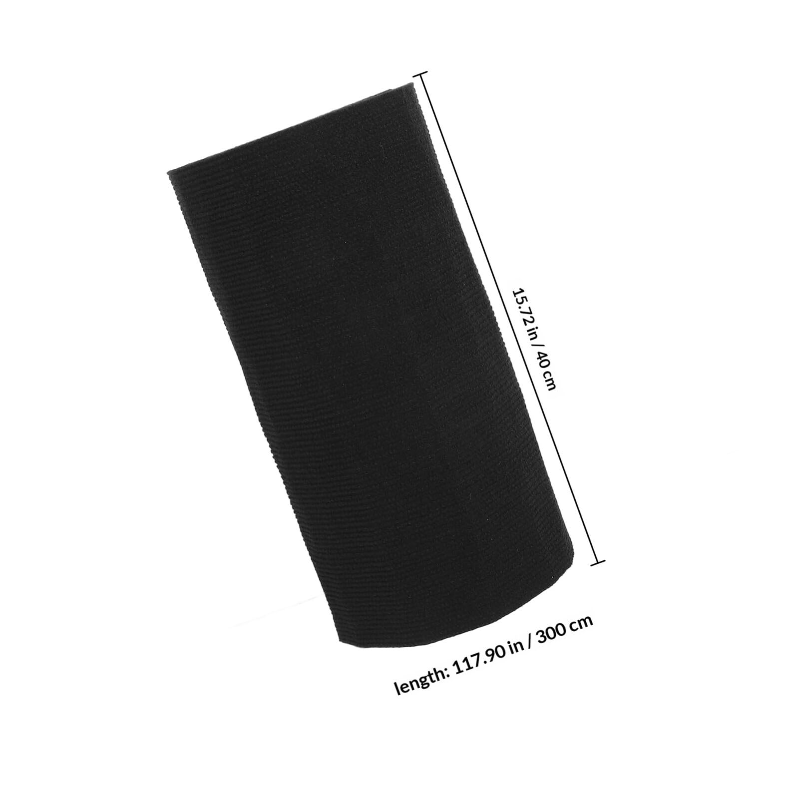 SEWACC Tapis de Sol Auto-adhésif pour Piscine Hors Sol, Antidérapant, Absorbant, Grand Format 40 Cm X 3 M, Couleur Noire, Tapis D'allée Réutilisable pour Spa et Piscine Extérieure