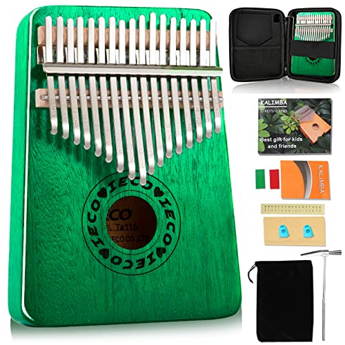 Kalimba – Piano à pouce portable 17 touches avec livre de chansons, étui, marteau d’accordage, cadeau de musique pour… - Les Beatles, Paul McCartney, John Lennon, RIngo Starr, George Harrison Kalimba - Piano à pouce portable 17 touches avec livre de chansons, étui, marteau d'accordage, cadeau de musique pour…