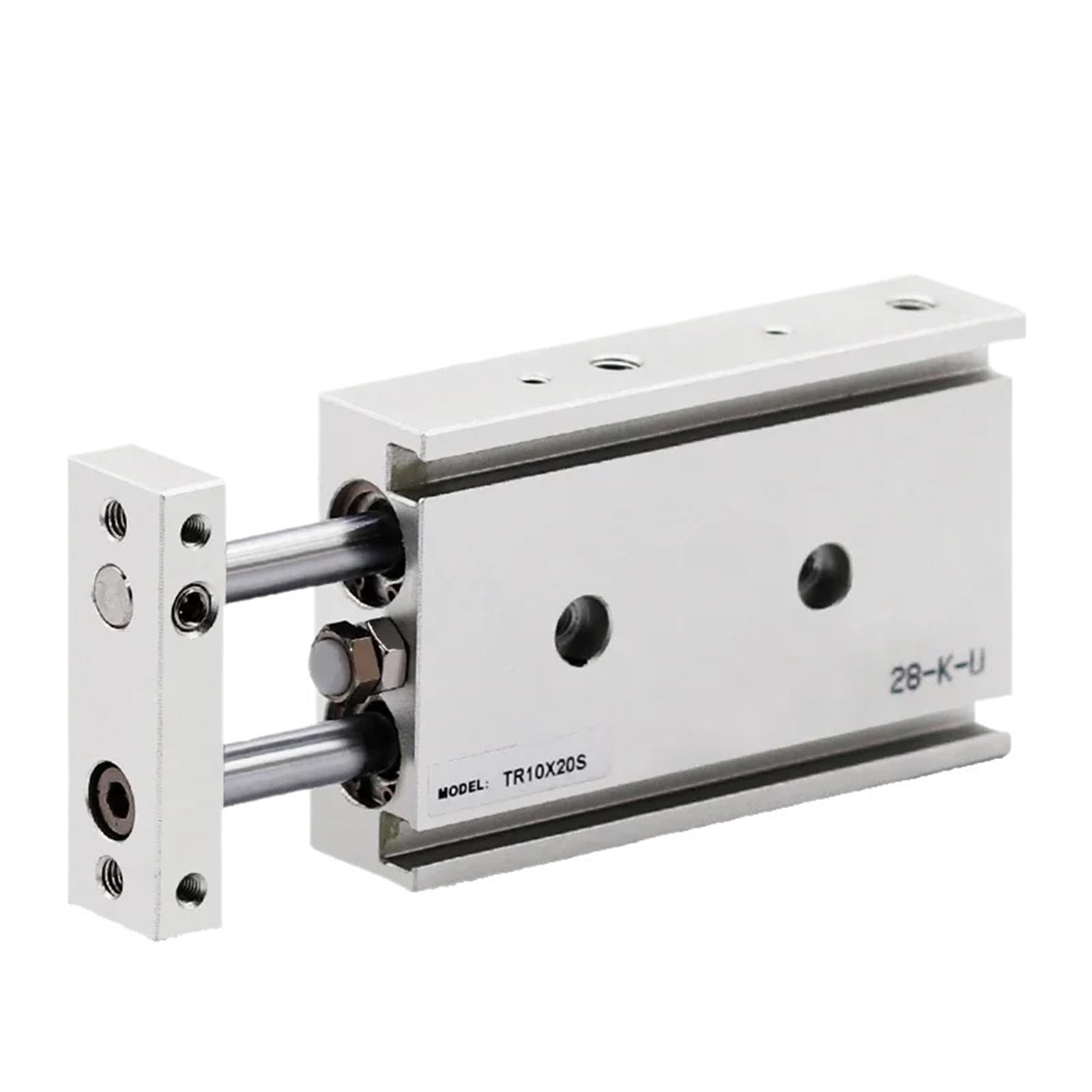 Vérin pneumatique double tige TR32 course 200 mm cylindre magnétique