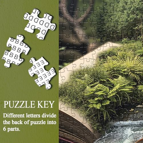 Puzzle BBOLDIN Bosque en el Libro para Adultos 1000 Piezas Naturaleza, Fantasía Planta Rompecabezas, Árbol Acogedor Río Verde miniatura 7