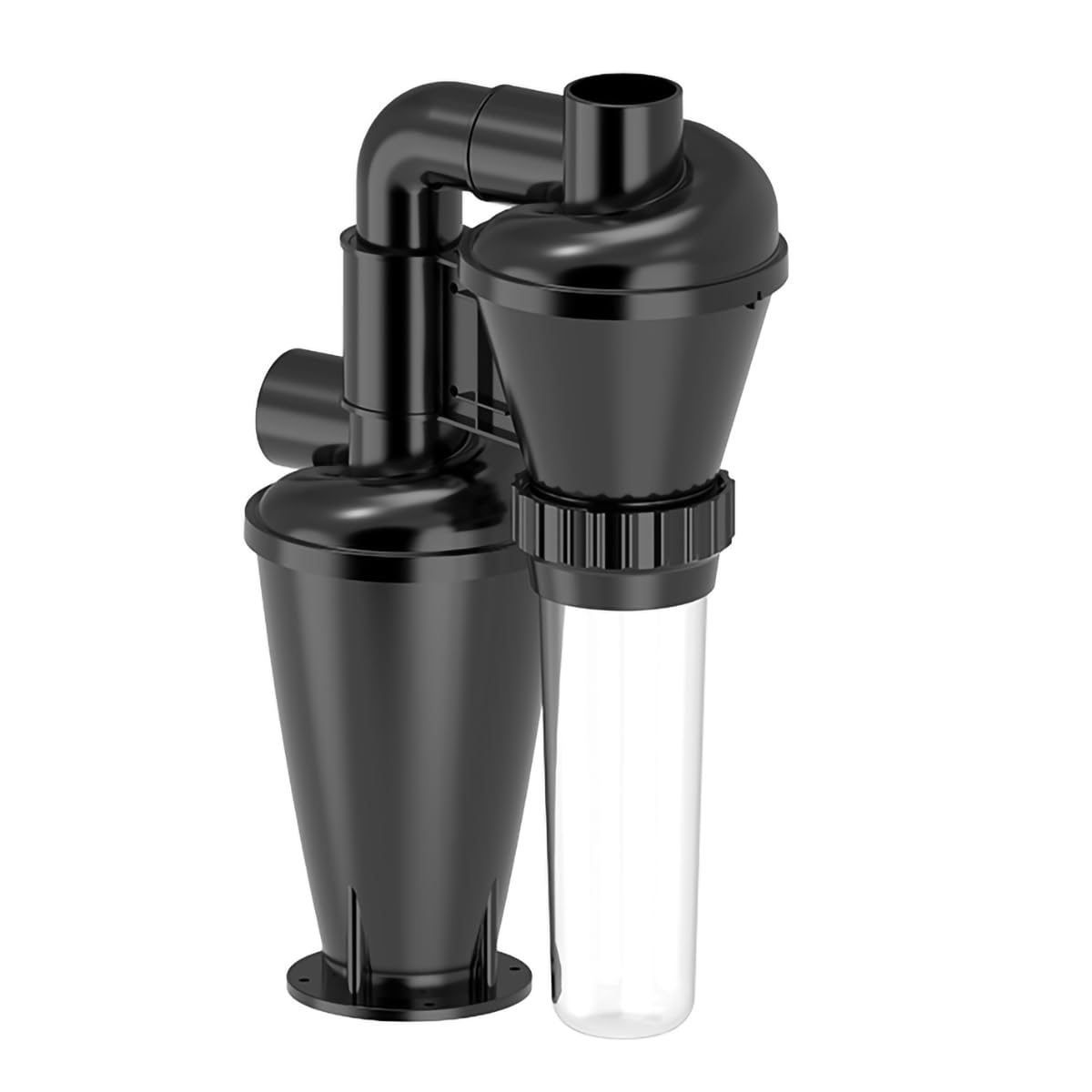 Filtration double et collecteur de poussière cyclonique pour le travail du bois DIY avec turbocompresseur de 50 mm/2'' en filtre pour atelier de vide avec bride (Filtration complète (double))