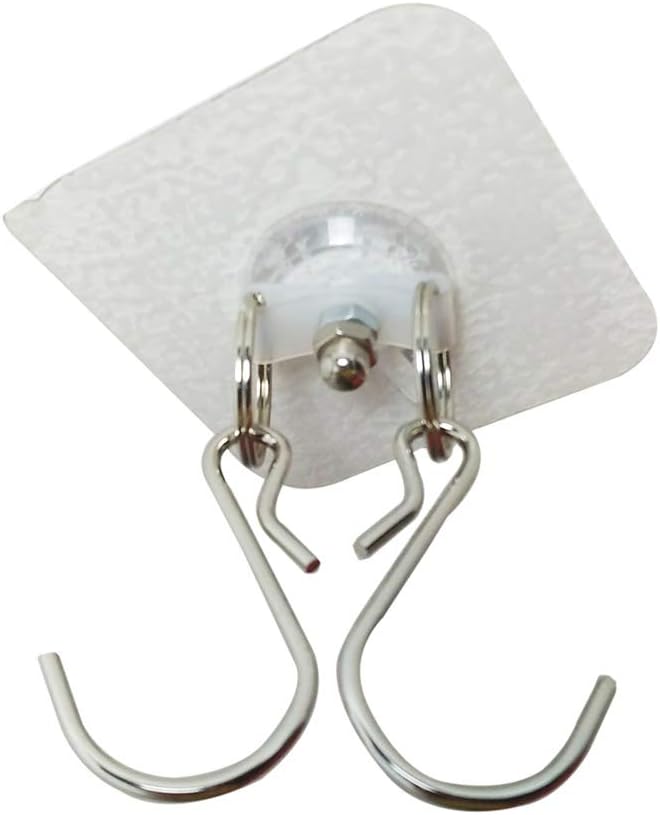 Multi Purpose No Drilling Required Ceiling Hooks Suspension and Wall Hooks Hangers, Adhesive Display Hanging Solution for Store,Home, Office (Type 5)