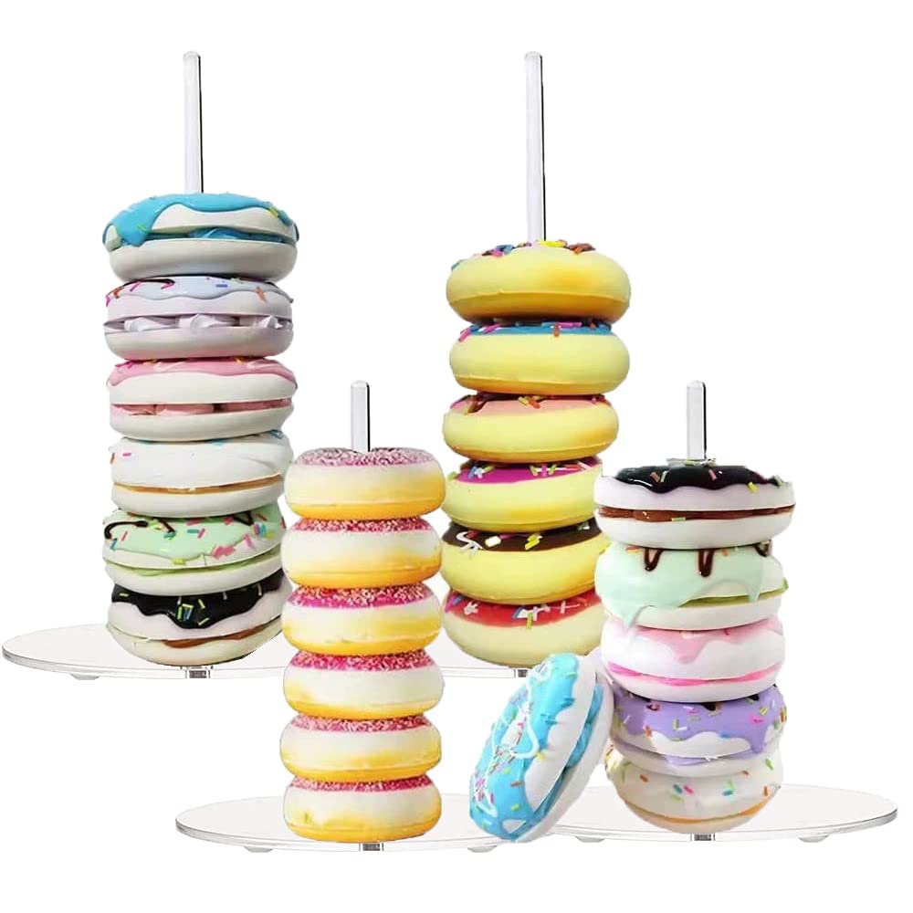 Présentoir à Donuts Acrylique Transparent - 5 Niveaux - Pour événements Et Boutiques