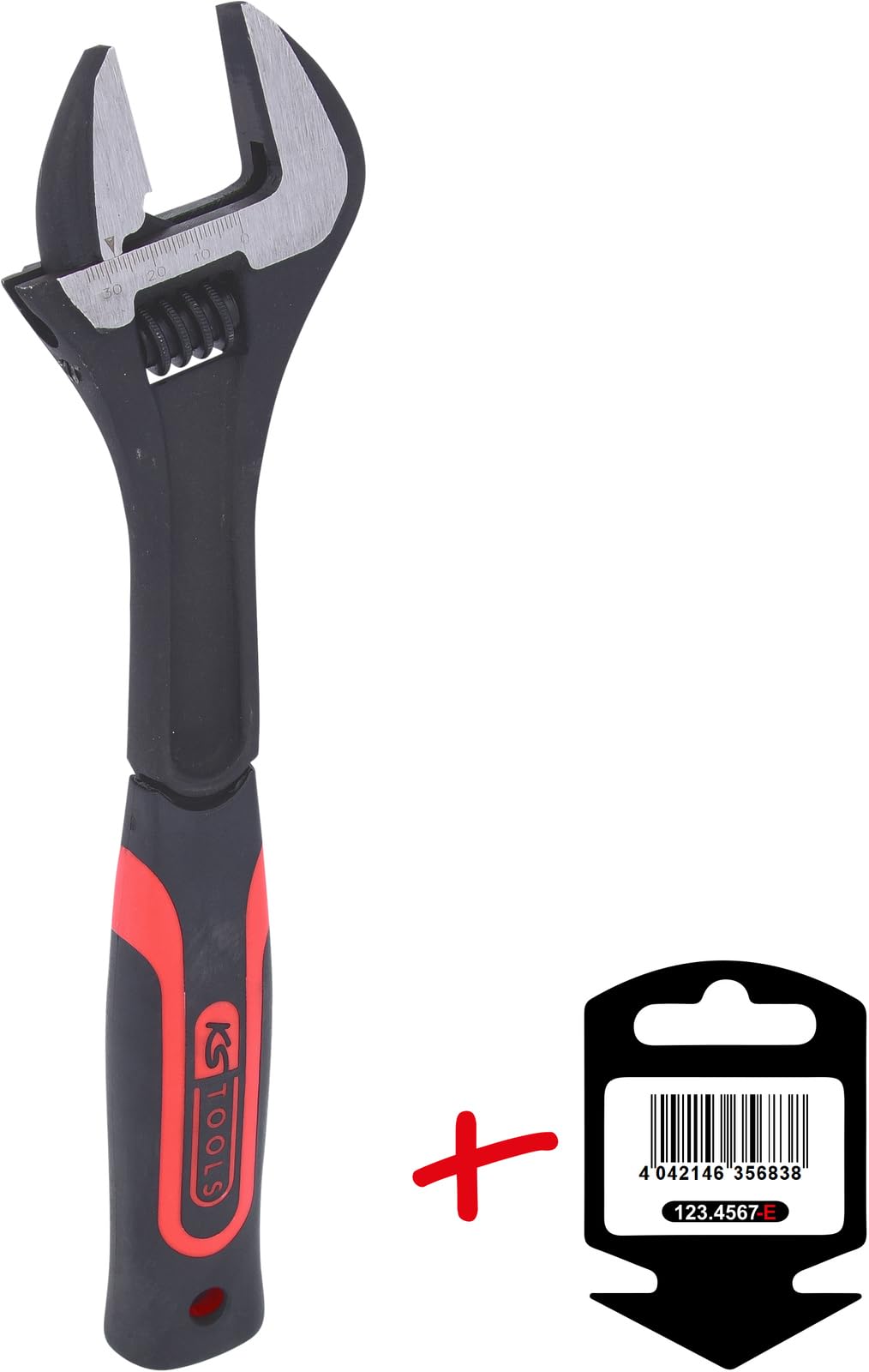 KS Tools 577.0301-E Llave inglesa con mango de 2 componentes 17/16'', colgador