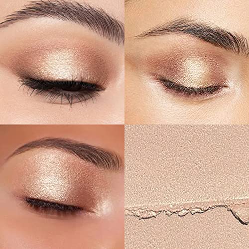 Boobeen Eyeshadow Stick For Eyes, Metallic Cream Eye Shadow Pencil Crayon, Glitter Eye Brightener Stick, Multi Function Eyeshadow Highlighter, Long Wear #TOP1