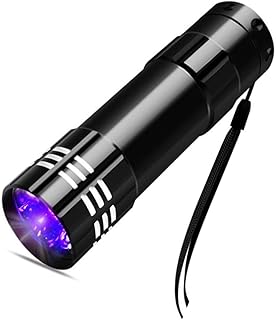 POCKETMAN UV-Taschenlampe 395-400nm Schwarzlicht Portable Mimi Taschenlampen Ultraviolett Zoomable Torch Pet Urine Flecken Fluoreszenzmittel Detektor (1 PACK)