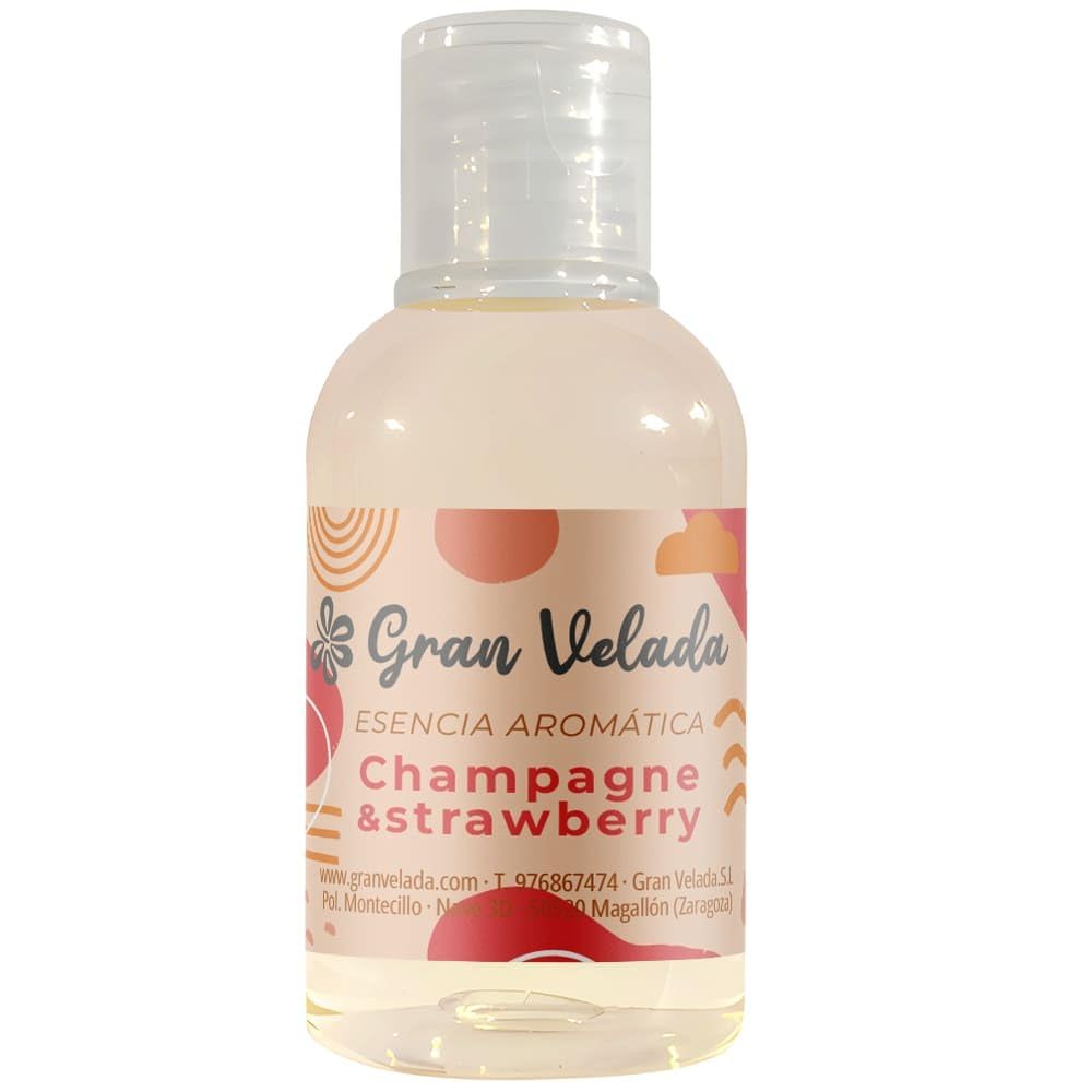 Champagne & Strawberry Essenz 1 Liter: Süße und fruchtige Düfte für Parfums, Seifen und Kerzen, eleganter und sinnlicher Duft, Verwendung in der professionellen Kosmetik.