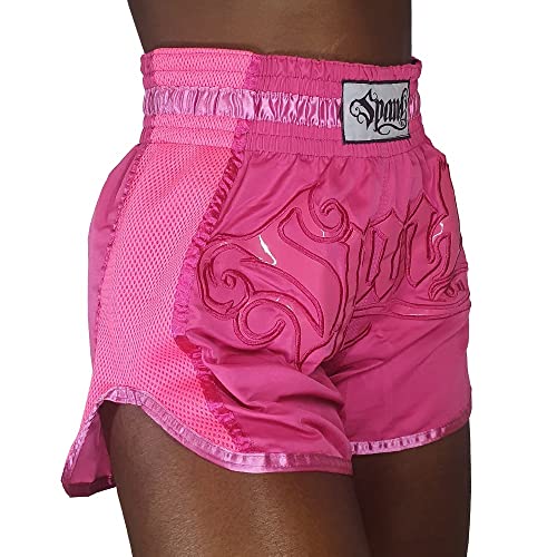 Short de Muay Thai Modelagem Tailandesa - Spank (Rosa, M)