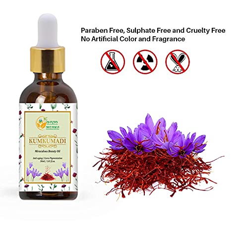 Herbs Botanica Kumkumadi Oil Pure Ayurveda Face Oil Anti Aging Face Serum With Saffron, Radiance Glow Serum Face Moisturizer 26 Herbs 30 Ml #TOP5