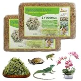 Sphagnum Moos Pflanzen, TGKYK 2 X 500g Spagnummoos für Pflanzen, Ernährung Organisches Torfmoos, Reptile Sphagnum Moss für Moose, Reptilien, Dekorationen