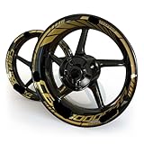 Ruote Adesivi Il design è semplice ed elegante, che migliora l'aspetto della moto. questa è una bella decorazione.Moto Il design accattivante degli adesivi cerchio rende la vostra moto e rendere il un po 'speciale accattivante.diventare più bella.