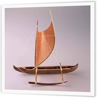 3dRose ht_83205_3 Polynesian Sailing Canoe-Li06 Dpb0000-Douglas Peebles-Iron on Heat Transfer for Material, 10 by 10-Inch, White