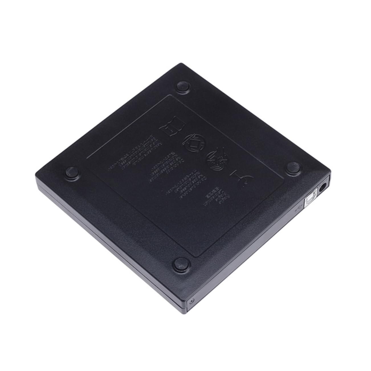 Operitacx Masterizzatore CD Dvd Esterno USB 2.0 Portatile Lettore Dvd-rw e Cd-rw per Laptop Sistemi Operativi Nero