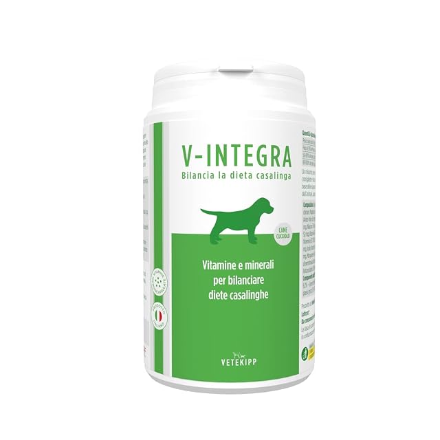 V INTEGRA Perro Cachorro 200g, Suplemento Completo Rico en Vitaminas y Minerales para y Dieta Casera y Barf