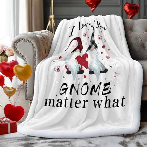 Chic D Manta de cama suave (forro polar) feliz día de San Valentín, mantas de sherpa para mujeres y hombres, mantas de felpa acogedoras y cálidas para campamento (individual, 50 x 60 pulgadas, amor de