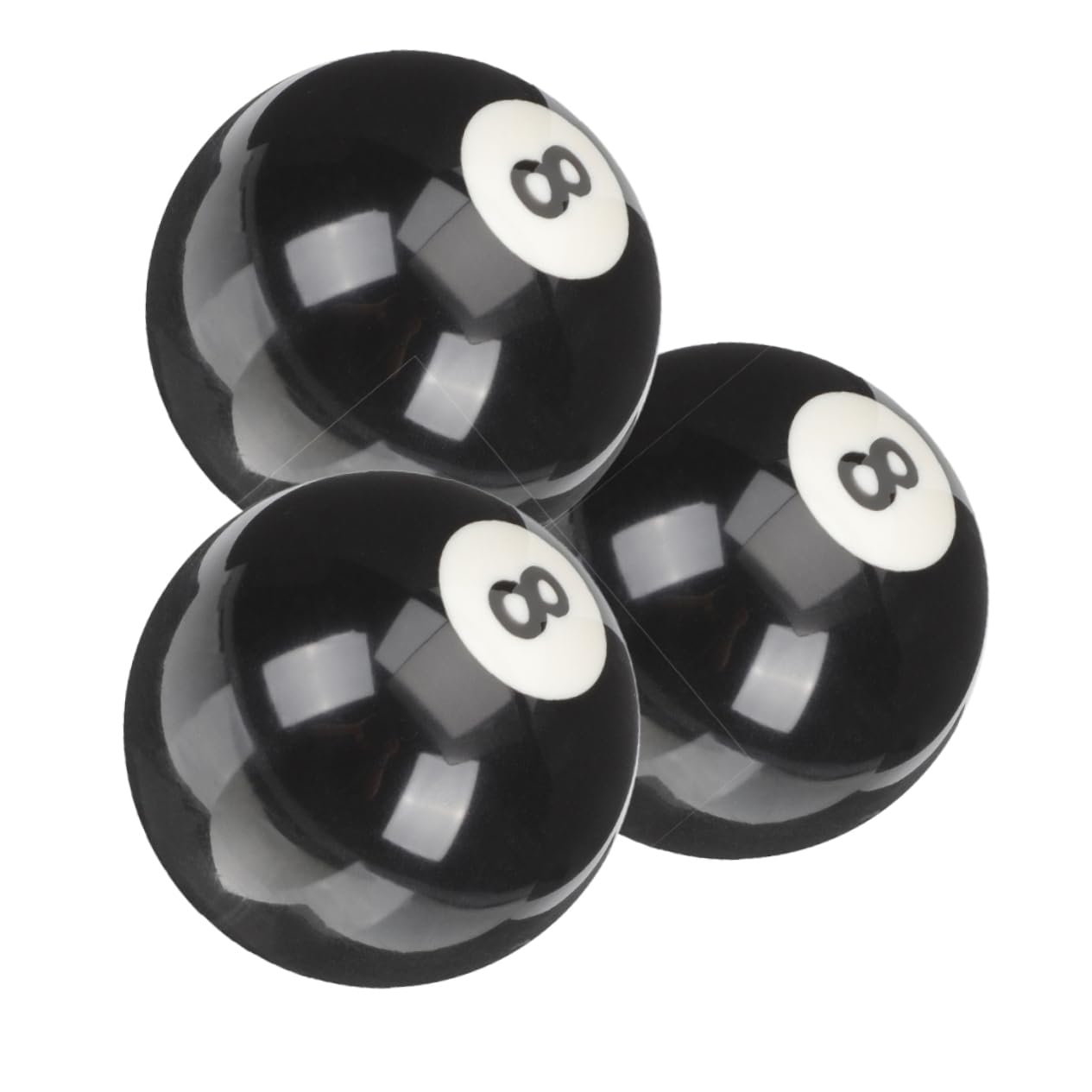 Gogogmee 3Pcs Resin Pool Balls Billiard Training Balls for Standard Pool Tables for Skill Development and Practice Durable and Impact Resistant Billiard Supply