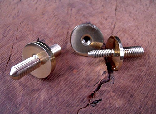 Jwl Hawnkoa Products Solid Brass Cane Connectors Couplers 3/8" X 16 Threads To Split Canes (2) #TOP6