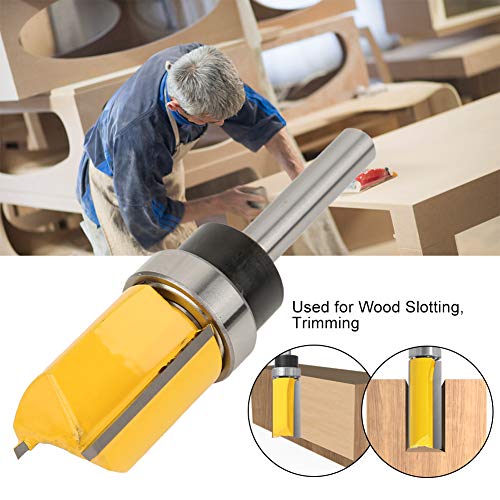 1/4in Shank Bearing Flush Trim Router Bit Woodworking Milling Cutter