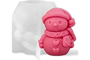 Cartoon Christmas Hat Scarf Snowman Silicone Mold