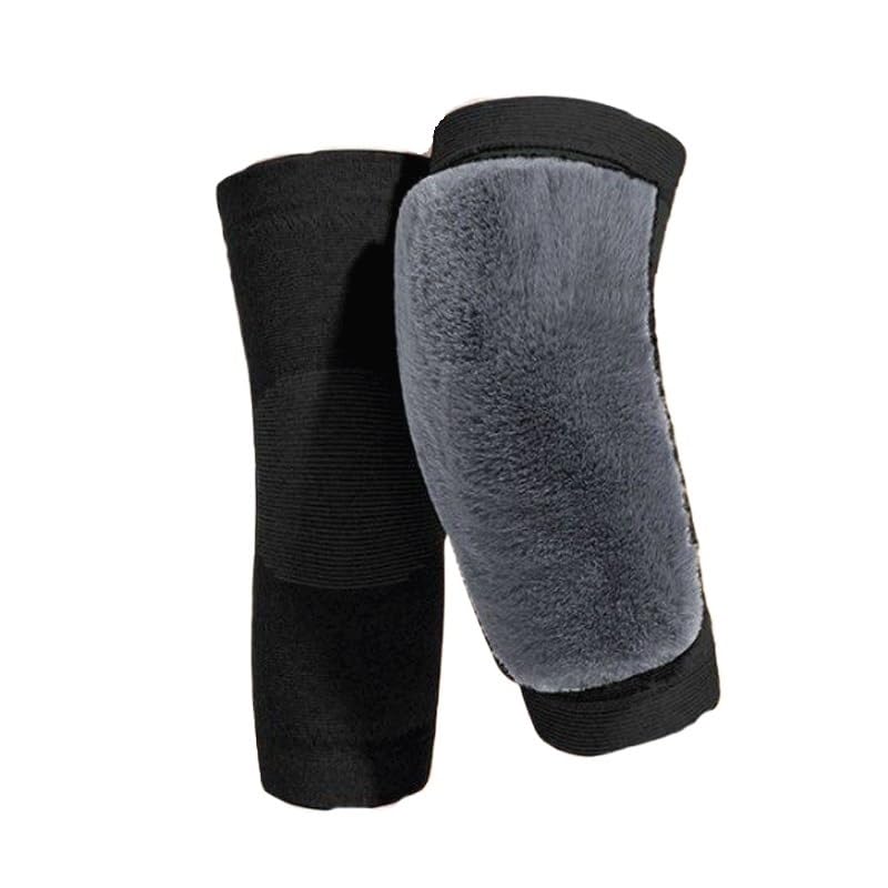 Fleece Sports Knee Pads Thickened Cold Proof Warm Leg Covers