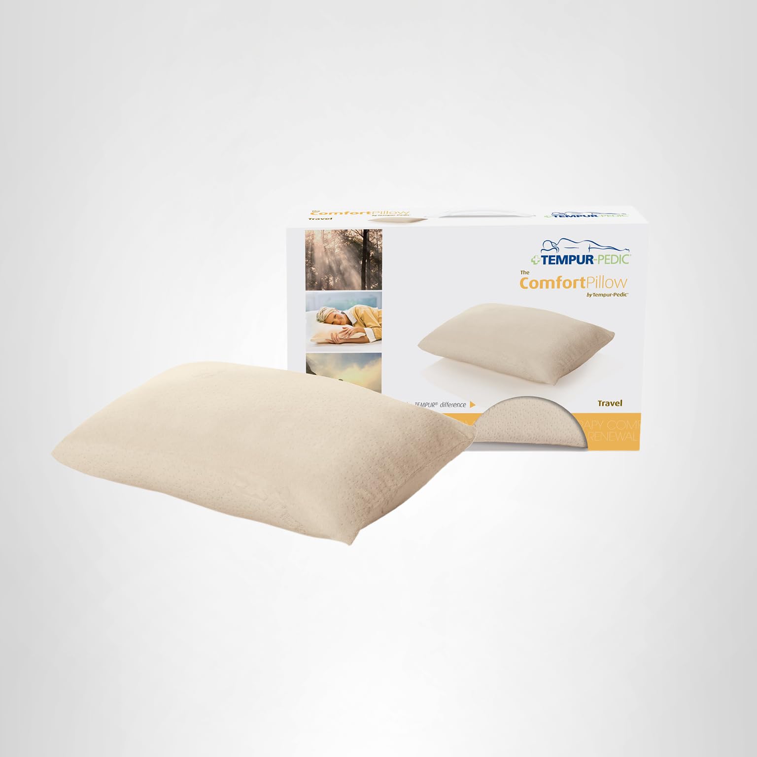 Amazon.com: TEMPUR-Comfort Pillow, Soft Feel, Travel : Home & Kitchen