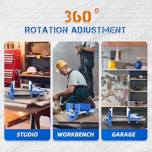 Image of 7 Inch Woodworking Vise, Heavy-Duty Cast Iron Wood Working Vise Quick Release Lever for Workshop and Home Use