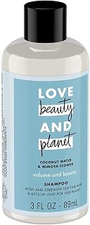 Love Beauty & Planet Coconut Water & Mimosa Flower Shampoo, 3.0 Ounce