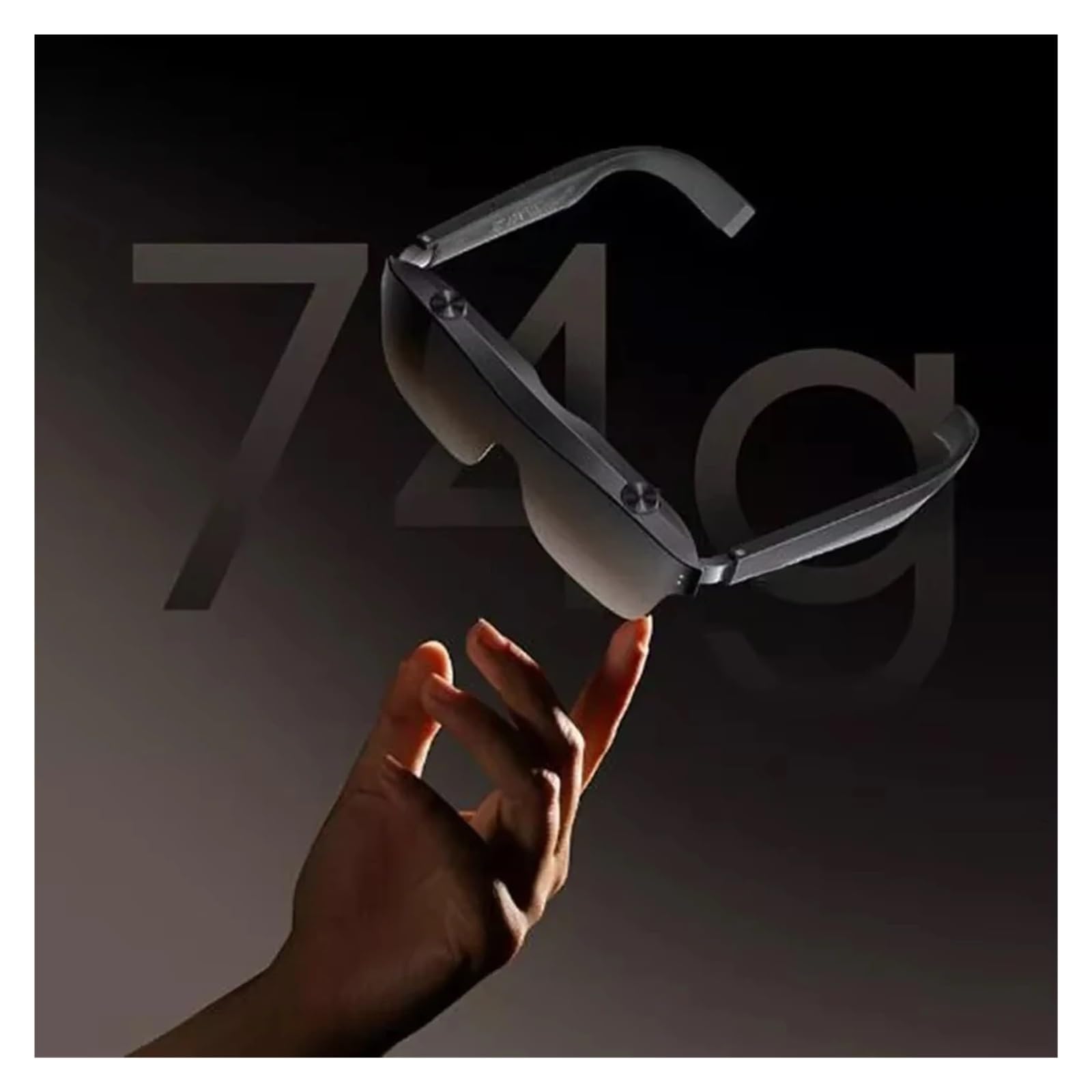 Compatibles con Las Gafas Inteligentes Meizu StarV View AR 3D MAX for Cine Privado, con IA, Realidad Virtual y Pantalla HD for miopía de 0° a 600°.(Gray)
