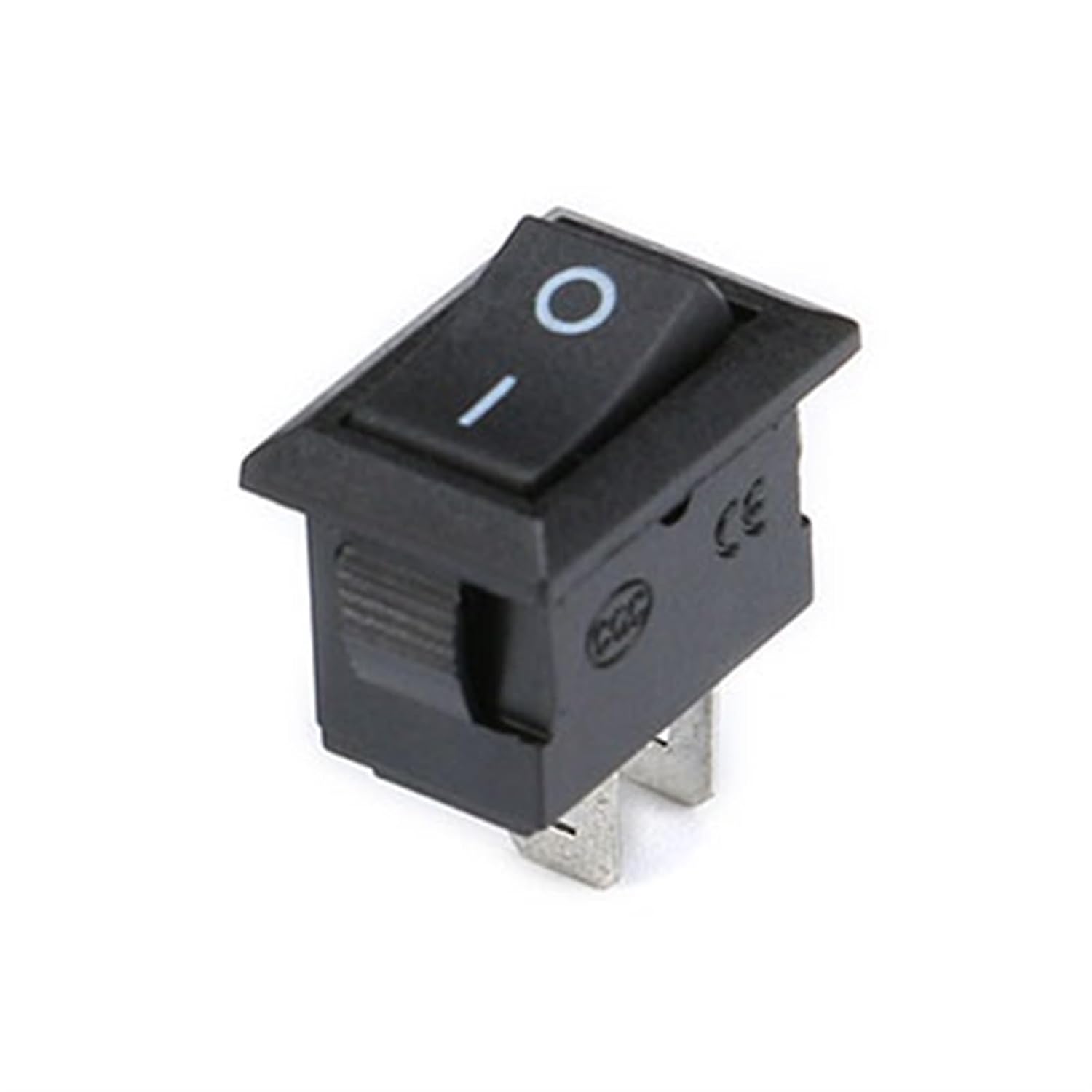 50Pcs Push Button Switch 10x15mm SPST 2Pin 3A 250V KCD11 Snap-in On/Off Rocker(2pin red)