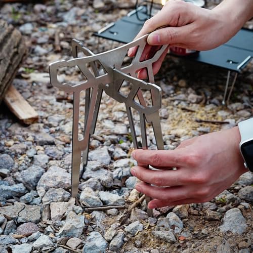 Support de barbecue de camping amovible avec sac - 8