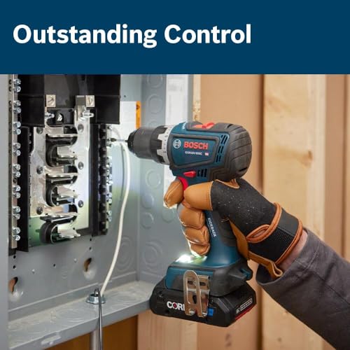 Image of BOSCH GSR18V-800CB24 18V Brushless Connected-Ready 1 /2 In. Drill /Driver Kit with (2) CORE18V 4 Ah Advanced Power Batteries