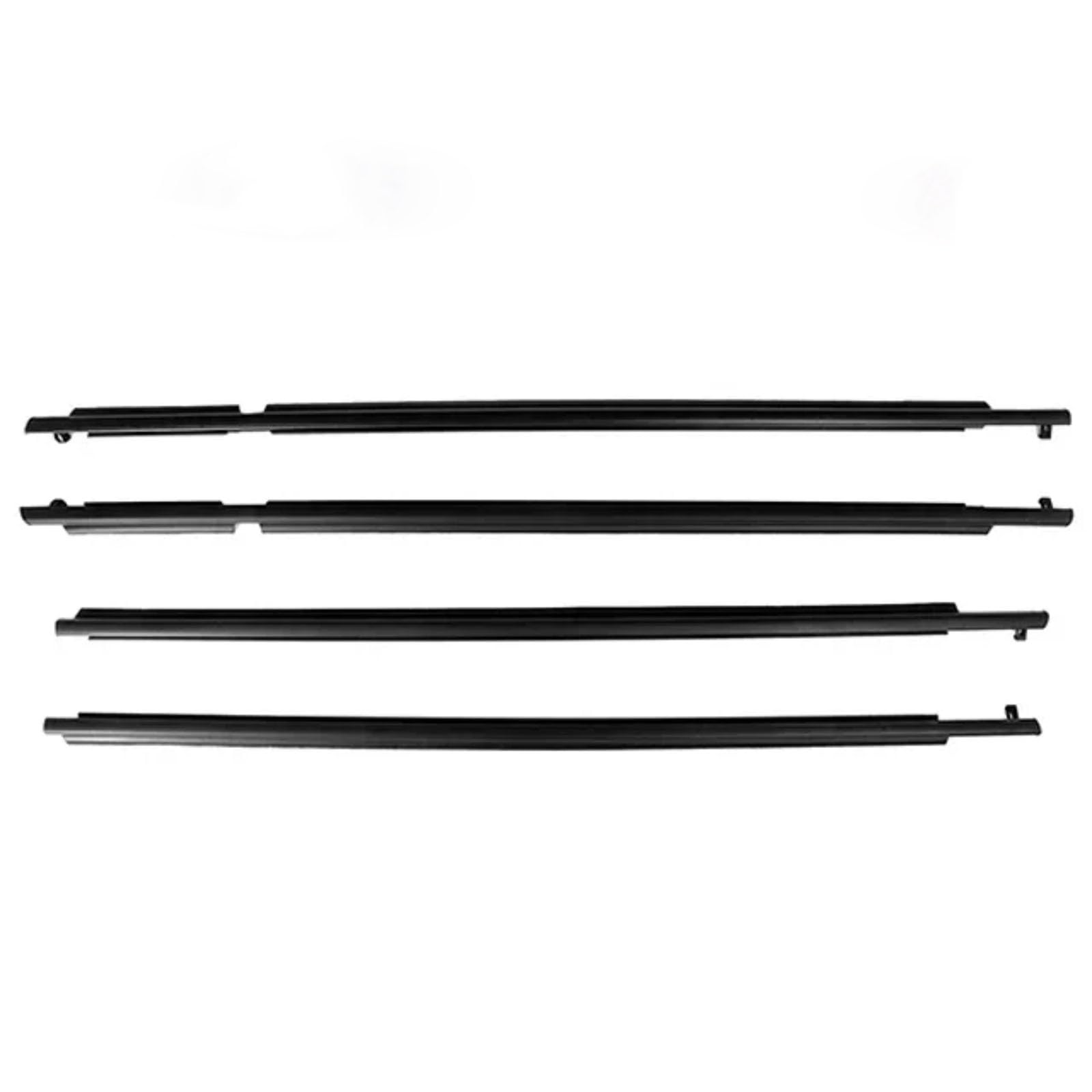 Glilar One Color Automotive Window Seals Compatible With Toyota For Rav4 2006-2012 4Pcs Car Accessories Outer Window Glass Belt Trim Sealing Weatherstrip